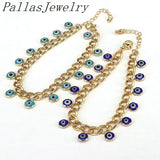 5Pcs Adjustable Cuban Bracelet Eye Luck Bracelet Accessories