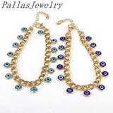 5Pcs Adjustable Cuban Bracelet Eye Luck Bracelet Accessories