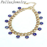 5Pcs Adjustable Cuban Bracelet Eye Luck Bracelet Accessories