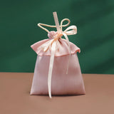 5Pcs Wire Cloth Drawstring Wedding Gift Bags for Jewelry or Candy
