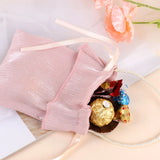 5Pcs Wire Cloth Drawstring Wedding Gift Bags for Jewelry or Candy