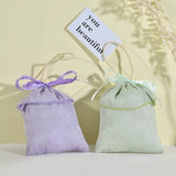 5Pcs Wire Cloth Drawstring Wedding Gift Bags for Jewelry or Candy