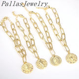 5Pcs CZ Charm Pendant Bracelet Plated Round Shape Cubic Zircon Component