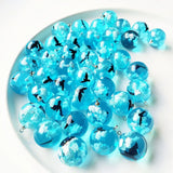 5Pcs Luminous Resin Round Ball Pendant Necklace Charms