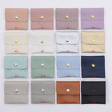 5Pcs PU Jewelry Bag Bracelet Necklace Earrings Rings Storage Button Pouches