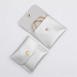 5Pcs PU Jewelry Bag Bracelet Necklace Earrings Rings Storage Button Pouches