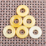 5Pcs 20mm Natural Stone Pendants Peace Buckle Large Hole Beads 25 Colors
