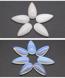 5Pcs Water Drop Crystal Agate Cabochons for DIY Rings Earrings
