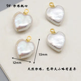 5Pcs/Pack Pearl Pendant Star Heart Baroque DIY Earrings Bracelet Accessories