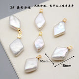 5Pcs/Pack Pearl Pendant Star Heart Baroque DIY Earrings Bracelet Accessories