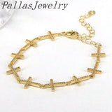 Crystal Star Butterfly Airplane Chain Bracelet for Girls Women