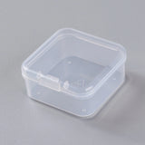 5Pcs Plastic Bead Storage Organizer Earring Display Case 4.5x4.5x2cm