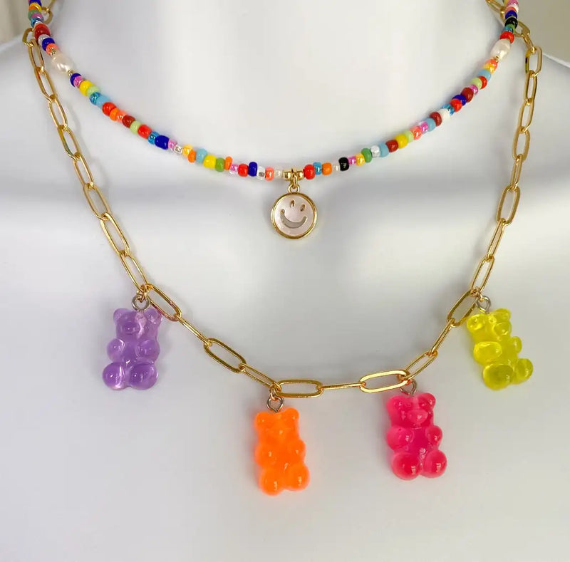5Pcs Plated Chain Choker - Cute Animal Necklace for Women