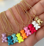 5Pcs Small Animal Enamel Pendant Necklaces for Women