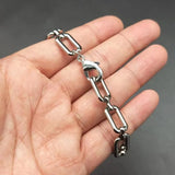 5Pcs Punk Style Silver Plated Chain Bracelet for Men