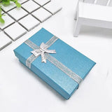 5Pcs Purple Paper Boxes Holder with Sponge for Jewelry Display