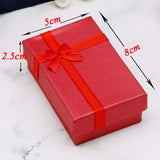 5Pcs Purple Paper Boxes Holder with Sponge for Jewelry Display