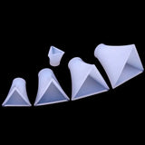 5Pcs Pyramid Silicone Molds Resin Casting Mold Orgone Pyramid Mold Jewelry Tools