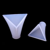 5Pcs Pyramid Silicone Molds Resin Casting Orgone Jewelry Making Tools