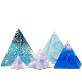 5Pcs Pyramid Silicone Molds Resin Casting Orgone Jewelry Making Tools