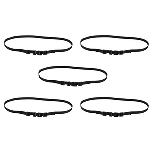 5Pcs RC Car Roof Luggage Rack Strap for 1/10 RC Crawler Car, Black