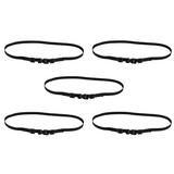 5Pcs RC Car Roof Luggage Rack Strap for 1/10 RC Crawler Car, Black