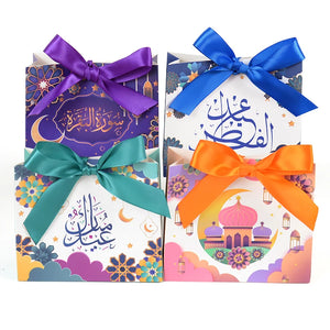 5Pcs Ramadan Eid Mubarak Candy Cookie Chocolate Boxes Decoration