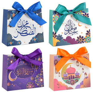 5Pcs Ramadan Eid Mubarak Candy Cookie Chocolate Boxes Decoration
