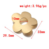 5Pcs Brass Sakura Flower Charms DIY Necklace Jewelry Making