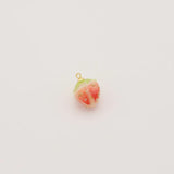 5Pcs Red Resin Strawberry Charms Pendant For DIY Jewelry Making