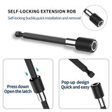 5 Resin Mixer Paddles & Extension Rods for Paint Stirrer Drill