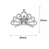 5Pcs Rhinestone Crown Embellishments Flatback Buttons Wedding Decoration DIY