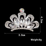 5Pcs Rhinestone Crown Buttons DIY Wedding Decoration