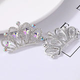 5Pcs Rhinestone Crown Embellishments Flatback Buttons Wedding Decoration DIY