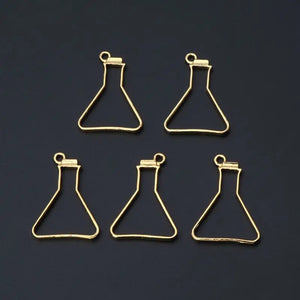 5Pcs Science Experiment Cup Pendant Setting Resin Jewelry