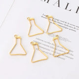 5Pcs Science Experiment Cup Pendant Setting Resin Jewelry