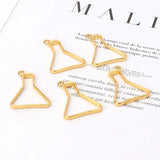 5Pcs Science Experiment Cup Pendant Setting Resin Jewelry