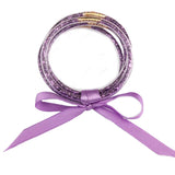 5Pcs/Set Multicolor Glitter Gravel Silicone Bracelets for Women