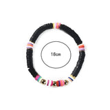 5Pcs/Set Boho Colorful Polymer Clay Bracelet Summer Beach Jewelry
