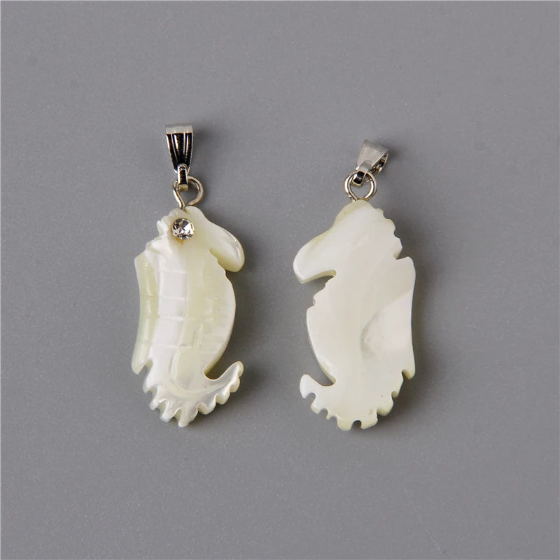 5Pcs/Set Natural Shell Pendant Charms for Jewelry Making