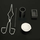 5Pc Graphite Crucible Set with Tool Kit for Torch Melting