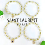 5Pcs Shell Pearl Bracelet Zircon Charms Jewelry Female Party Birthday Gift