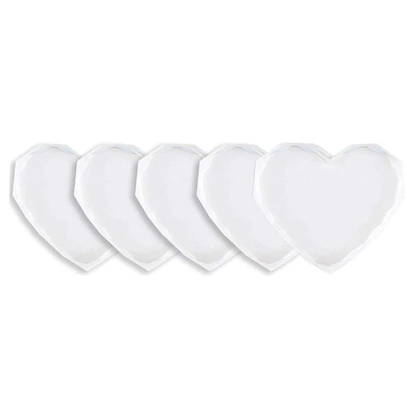 5Pcs Silicone Coaster Moulds For Resin Cup Mats Epoxy Molds