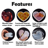 5Pcs Silicone Coaster Moulds For Resin Cup Mats Epoxy Molds