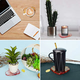 5Pcs Silicone Coaster Moulds For Resin Cup Mats Epoxy Molds