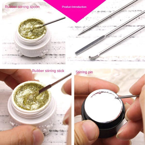 5Pcs Silicone Resin Tools Set Mixing Stirring Sticks Bubble Removers
