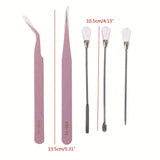 5Pcs Silicone Resin Tools Set Mixing Stir Stick Bubble Remover Needle Spoon