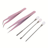 5Pcs Silicone Resin Tools Set Mixing Stirring Sticks Bubble Removers