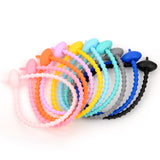 5Pcs Silicone Reusable Bag Ties Twist Wire Fasten Cable Zip Tie
