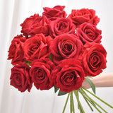 5Pcs Silk Rose Bouquet Artificial Flowers Wedding Home Decoration